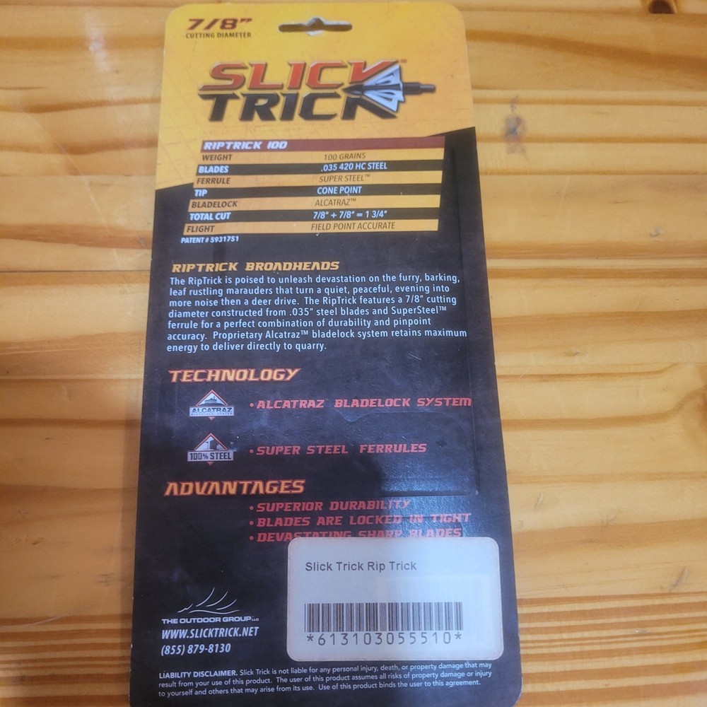SLICK TRICK, 7/8", Broadheads, NEW