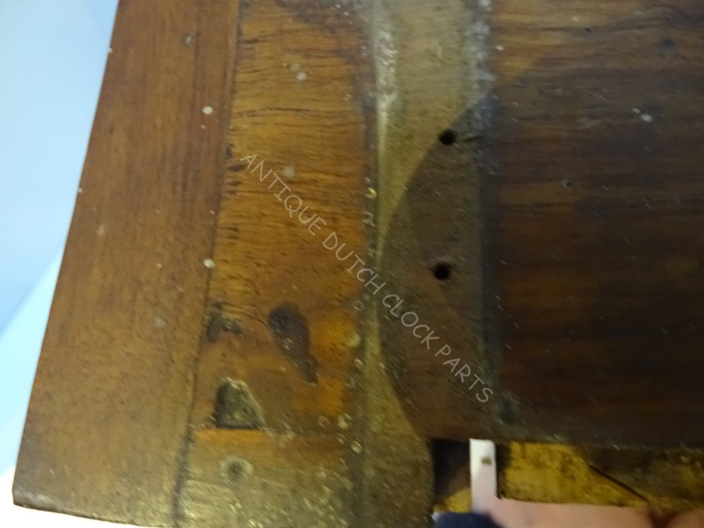 ANTIQUE WOOD WALNUT BOTTOM PIECE FOR GERMAN REGULATOR CLOCK
