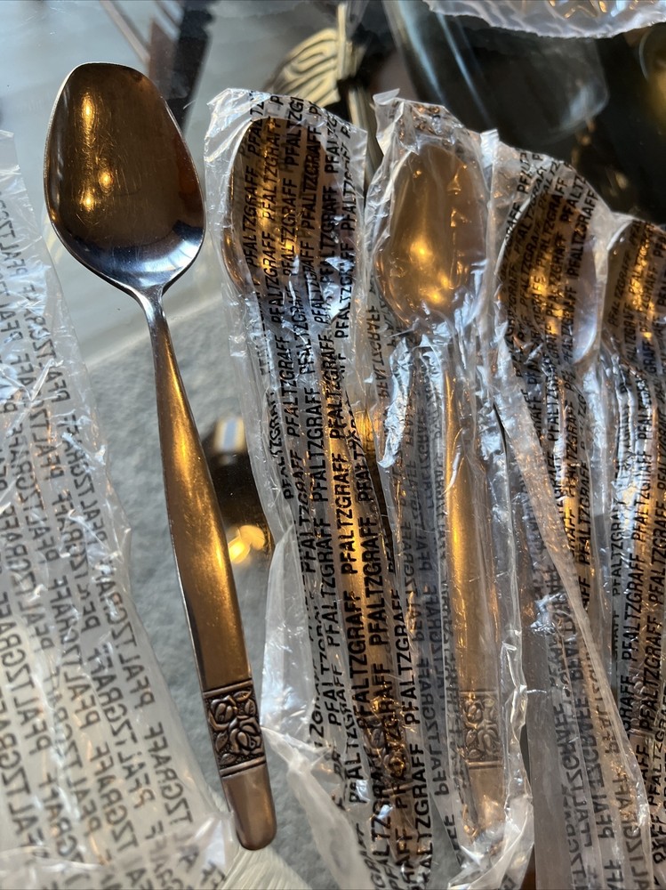 Haddon Hall MCM Modern Stainless Silverware Flatware Oval Soup Spoons Japan