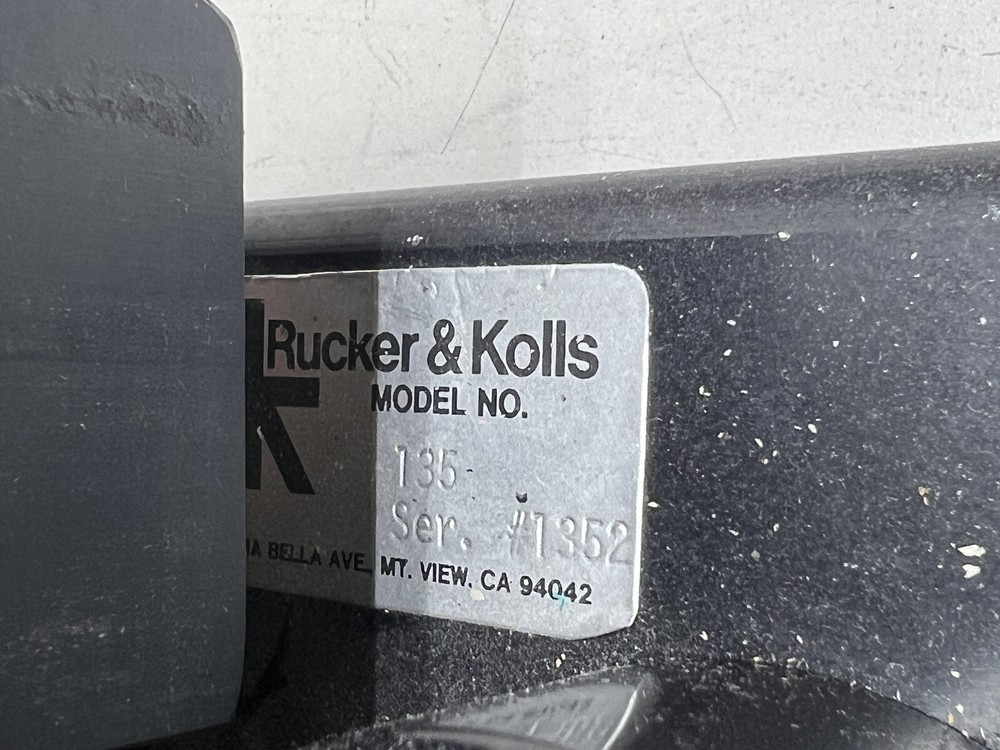 VINTAGE RUCKER & KOLLS MODEL NO. 135 UNTESTED