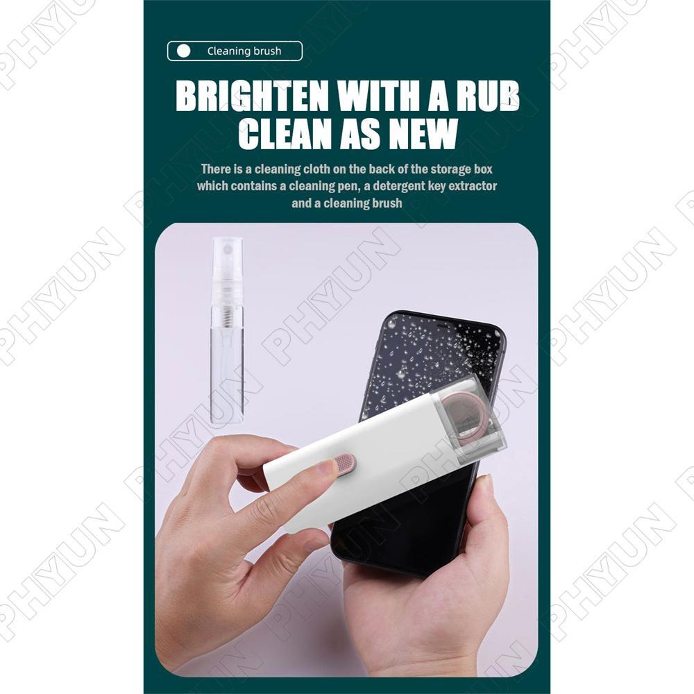 7 in 1 Electronics Keyboard Cleaning Brush Tools Cleaner Keycap Puller Kit Blue