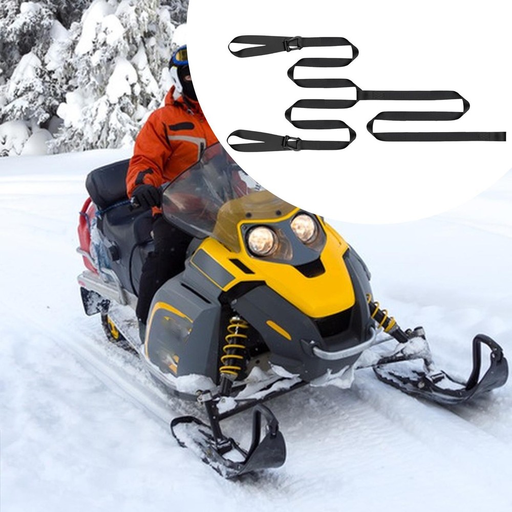 Snowmobile Tow Strap Ski Pull Rope for Snowboarding Camping Trail Riding