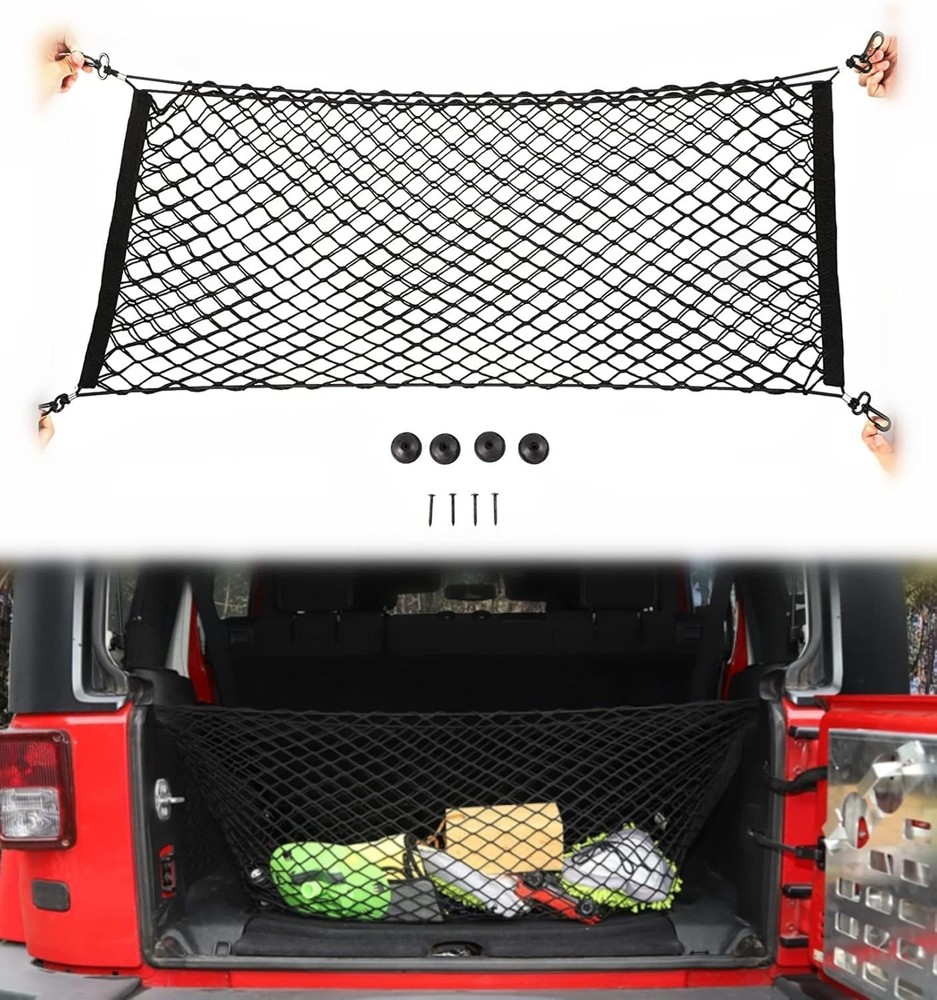 40 x 18-inch Universal Mesh Envelope Trunk Cargo Elastic Mesh