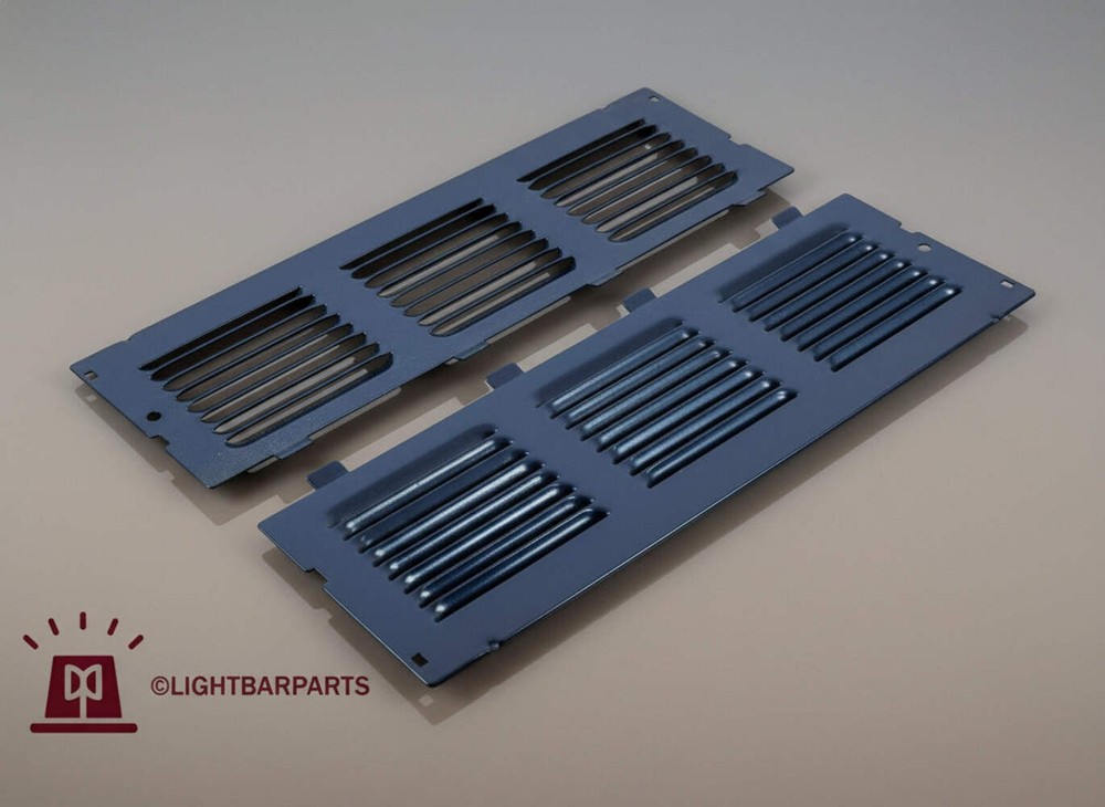 Code 3 MX7000 - Center Upper Tray Metal Vented Dust Covers Pair