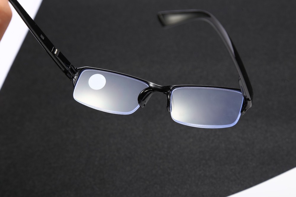 2 Pair Black Mens Womens Half Frame Reading Glasses Blue Light Blocking Readers