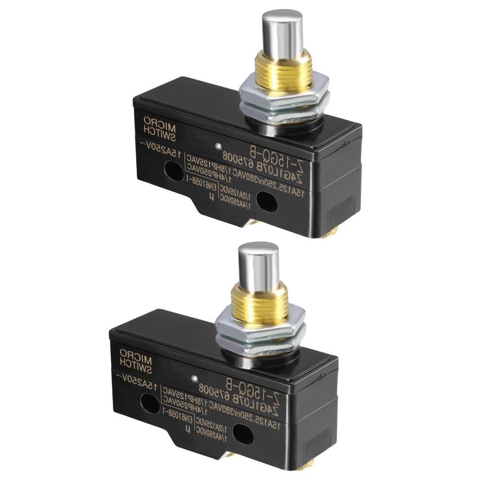2PCS Z-15GQ-B 1NO + 1NC Panel Mount Snap Button Type Micro Limit Switch