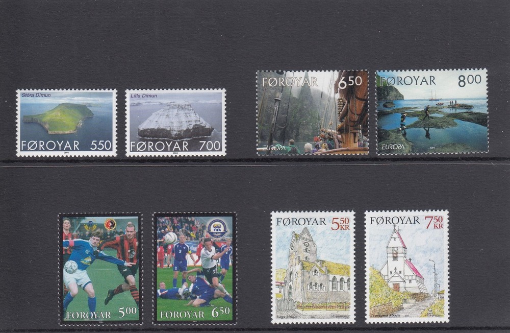 Faroe Islands 2004 Yearset VF MNH stamps