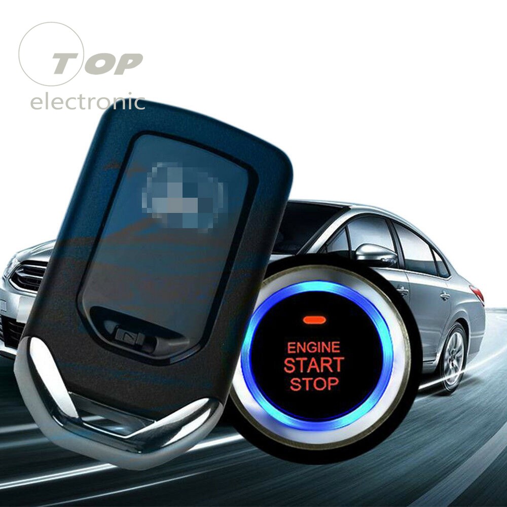GPS Car Alarm Security System Push Button Start Passive Keyless Remote Kit