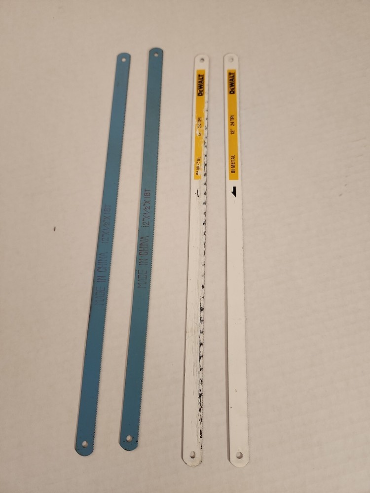 4 Jigsaw Replacement Blades: 2 DeWalt.
