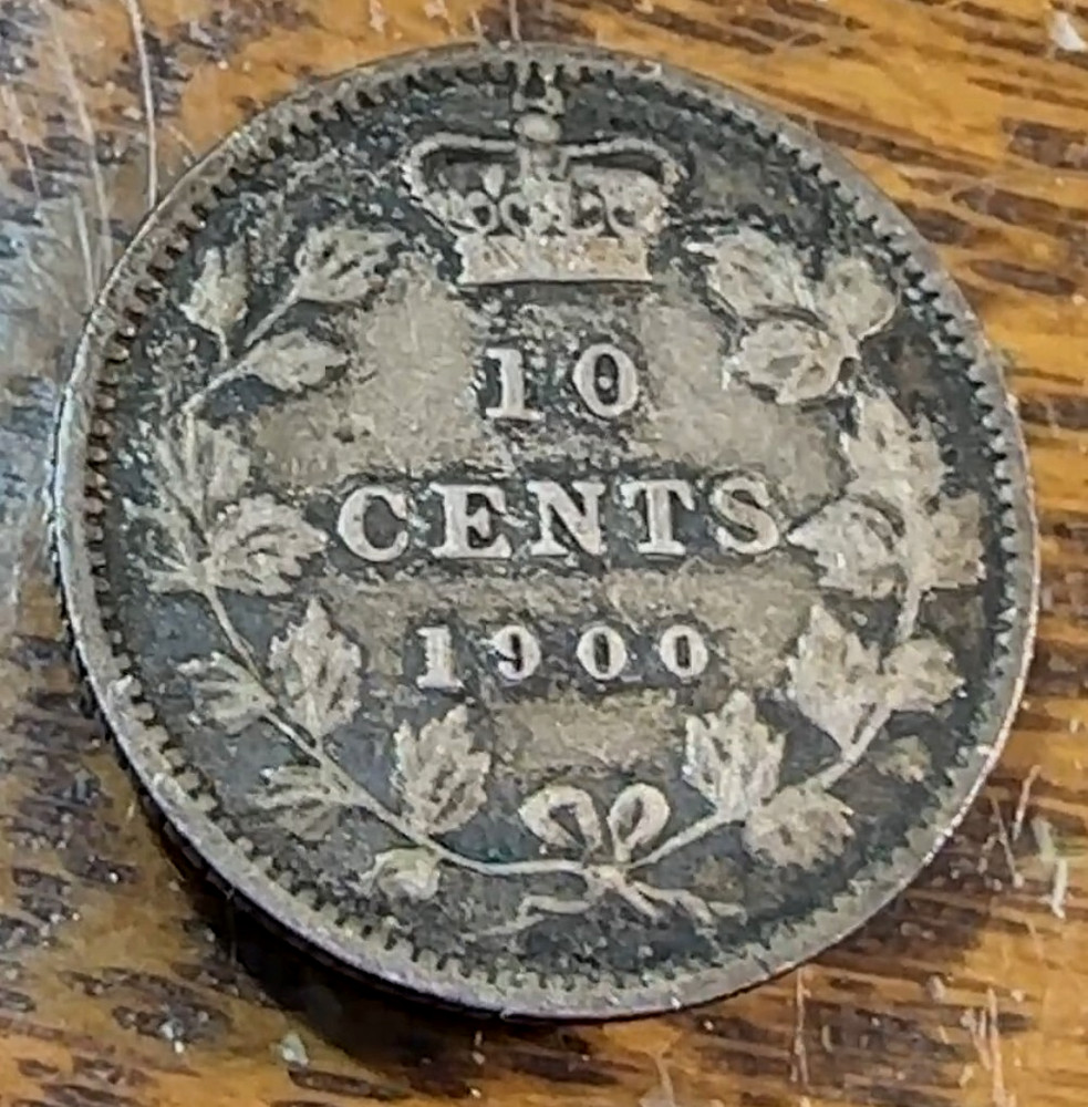 1900 Canada 5 Cents Nice Original VF+ KM-23a CHRC