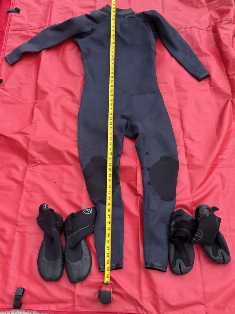 Hyperflex 4/3mm Greenprene Men's Chest Zip Full Wetsuit.