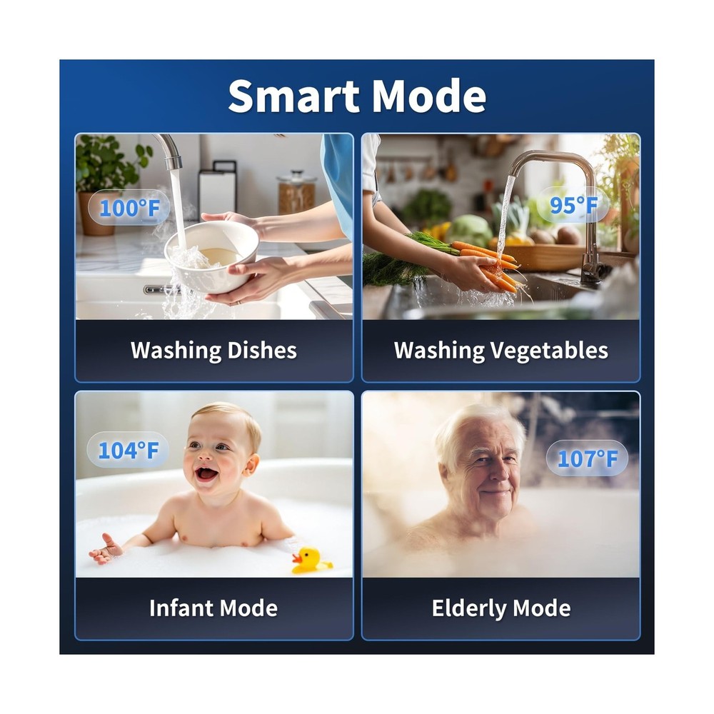 GEN II Ranein Propane Gas Tankless Water Heater Max 3.6 GPM, 80,000 BTU Indoo...