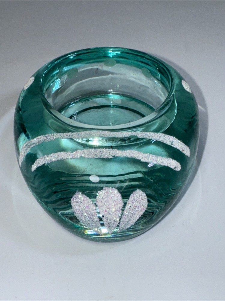 Glass Easter Egg Shaped Tea Light Holders