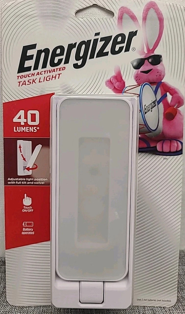 Energizer Swivel Touch Activated Task LED Light White NEW