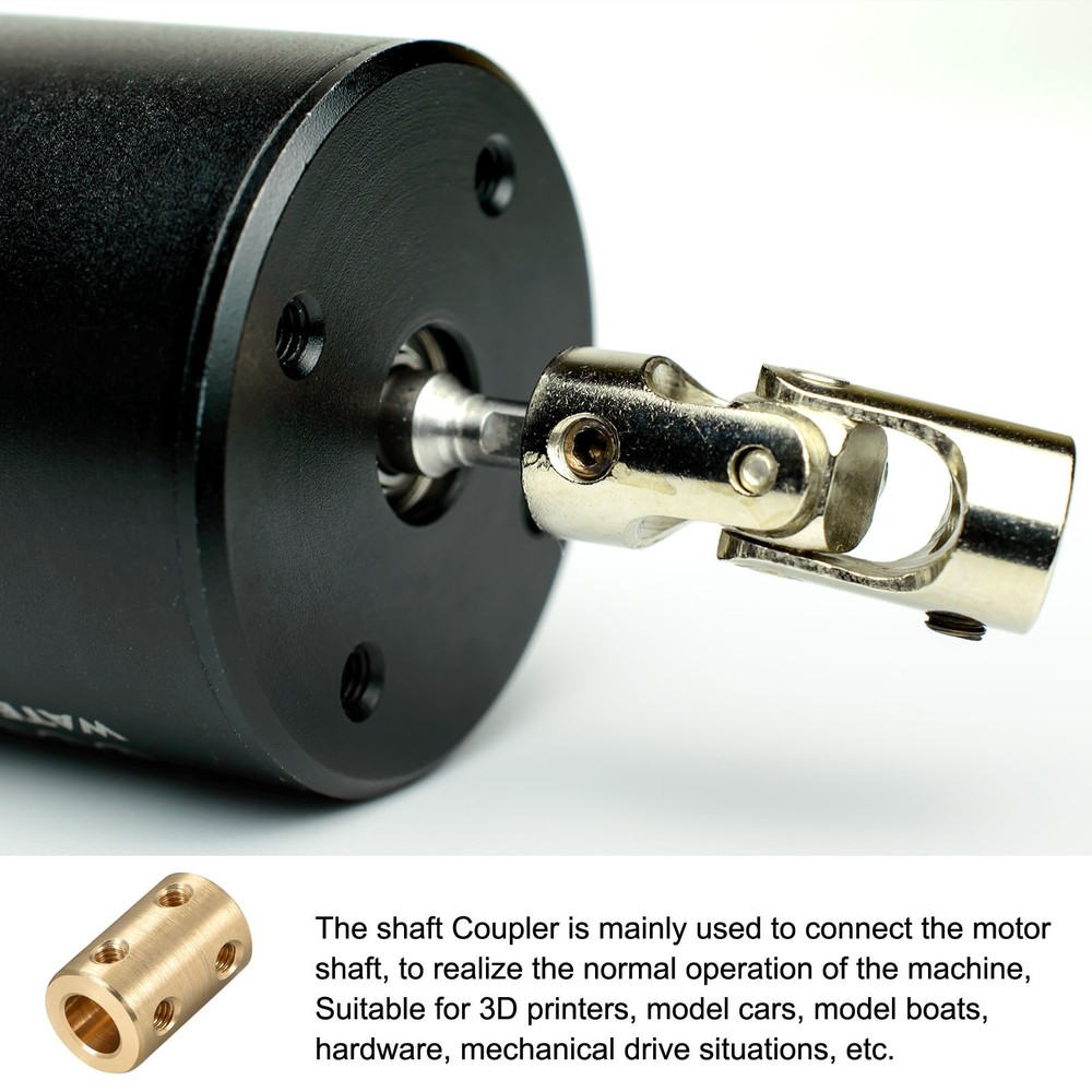 Rigid Coupling Copper [for 3D Printer]-3mm-3.17mm /Gold/2Pcs