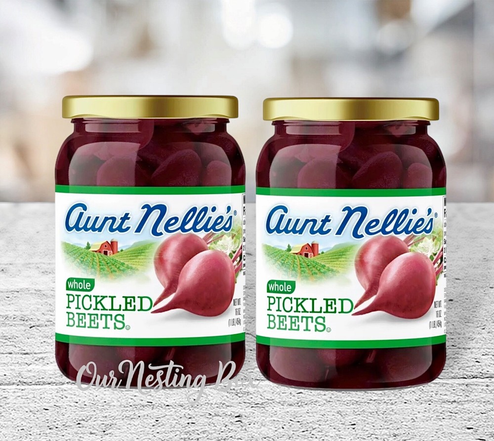 2 Aunt Nellie's Whole Pickled Beets 16 Oz Jar