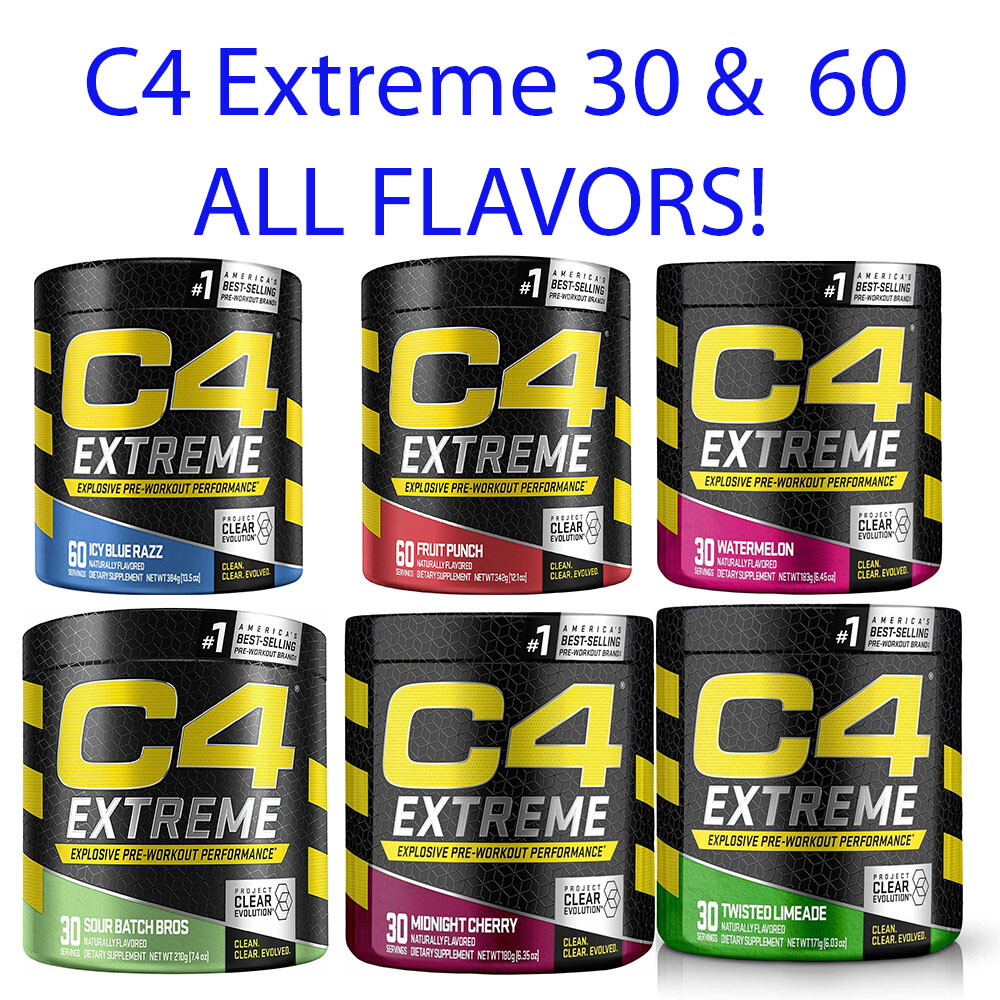 Cellucor C4 Original Pre Workout Powder - 60 Servings Fruit Punch Exp