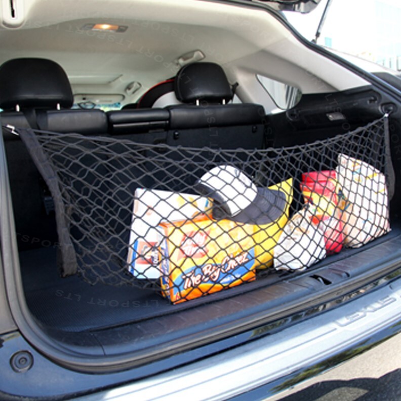 Fit Oldsmobile Rear Trunk Envelope Cargo Net Elastic Mesh Storage with Mount Kit