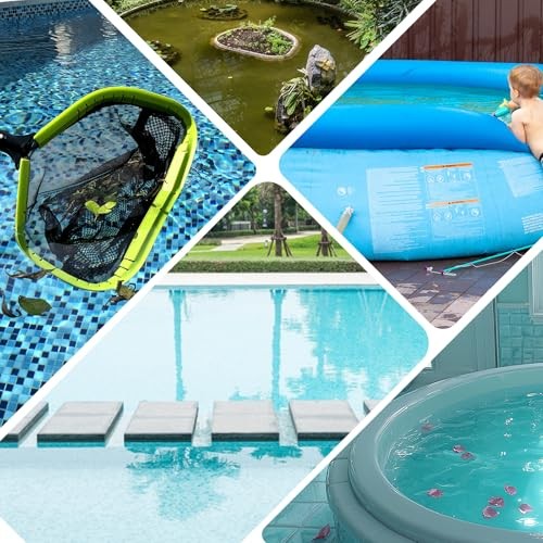 Pool Net,Professional Swimming Pool Leaf 17.5" Double Layer Regular Mesh
