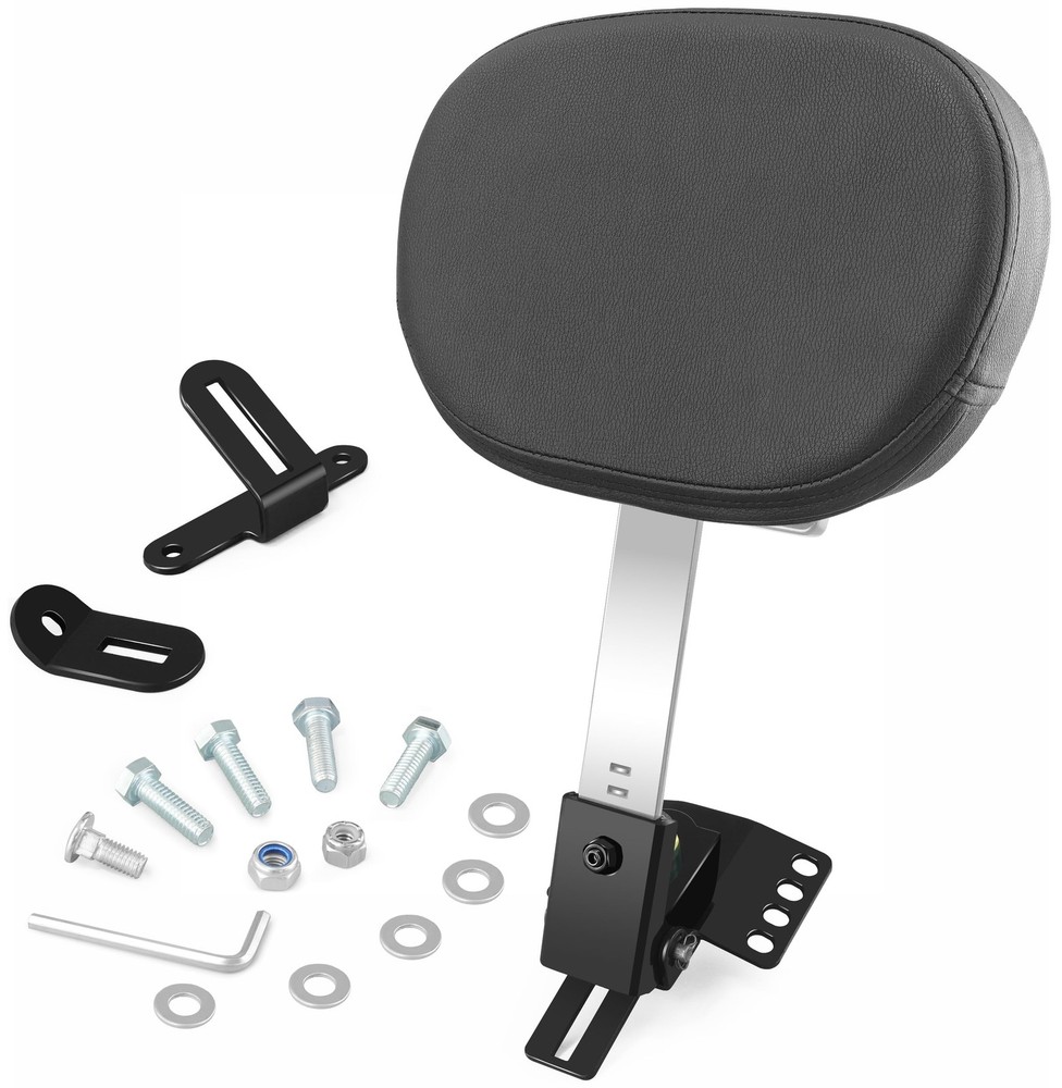 Adjustable Plugin Driver Rider Backrest Custom Kit for Harley Electra Glides ...