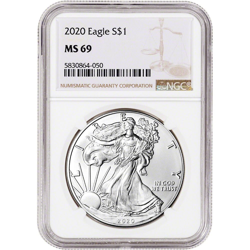 2020 American Silver Eagle - NGC MS69