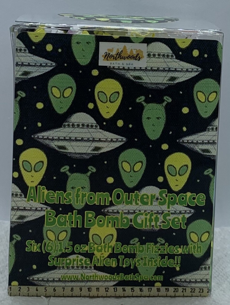 Aliens from Outer Space 6-pack Mini Bath Bomb Gift Set for Kids