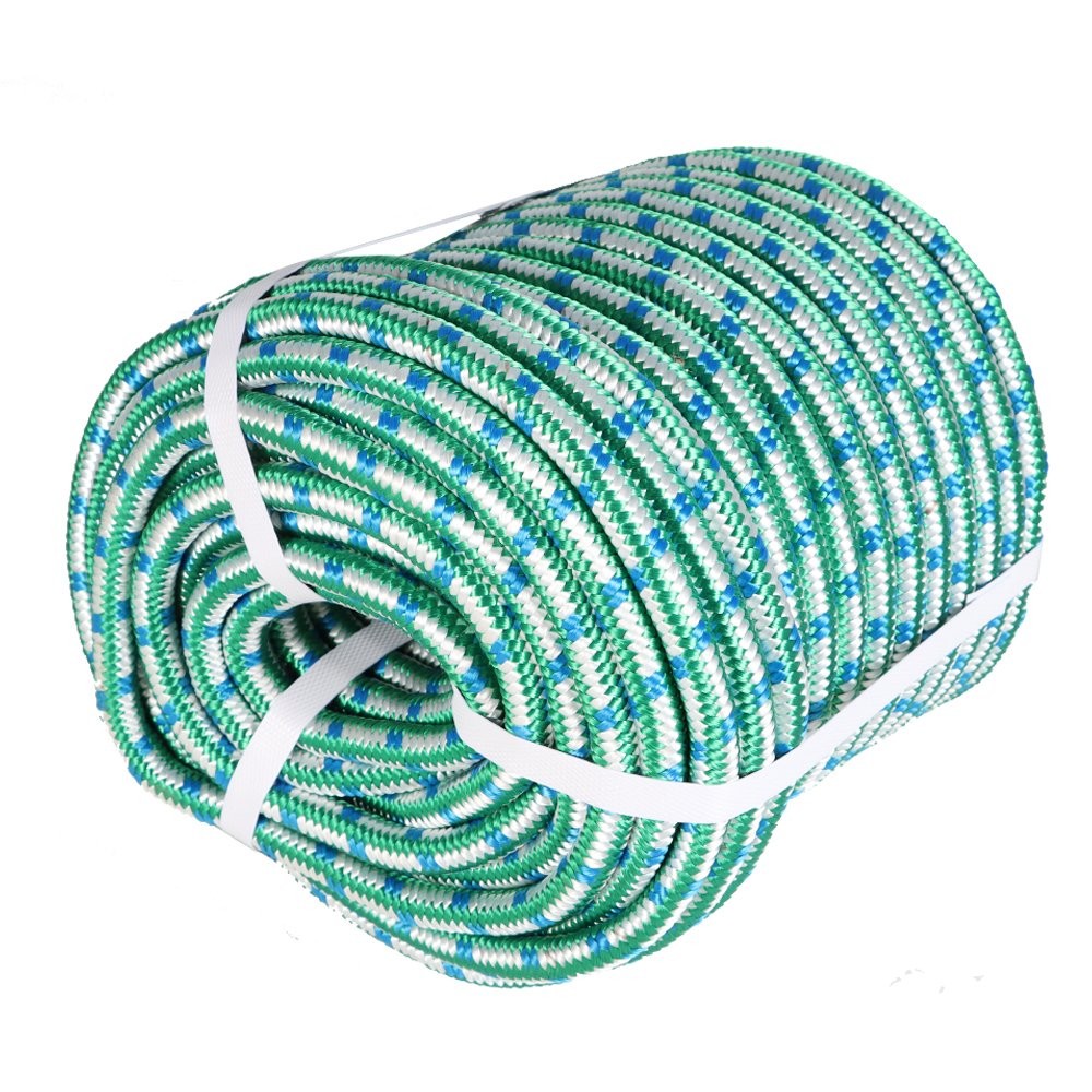 16 Strand Arborist Tree Rope Durability Braid Polyester Rope 1/2" × 150'