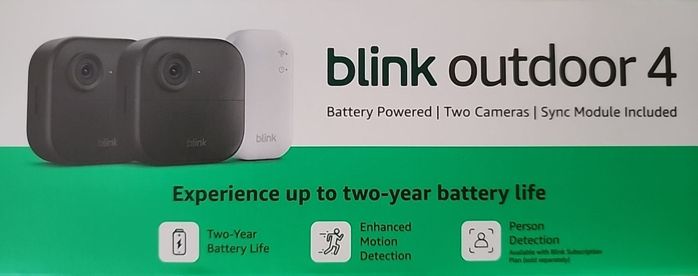 Blink Outdoor 4 Wireless Smart Security Camera System - 2 Cameras & Sync Module