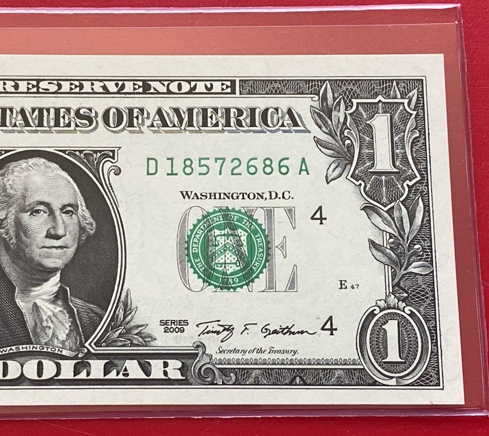 2009 $1 DOLLAR BILL ( Cleveland D ) UNCIRCULATED