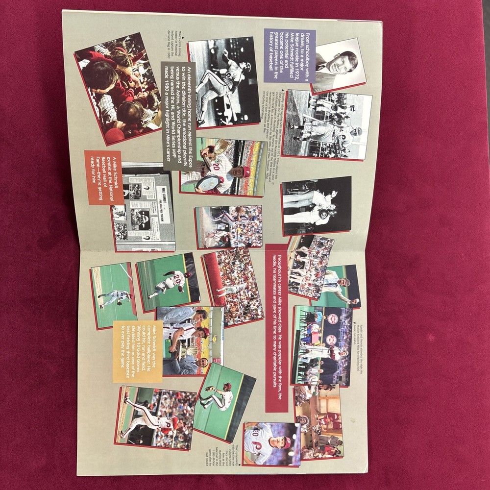 1990 Mike Schmidt Retirement Night Program And Ticket Stub Phillies ￼