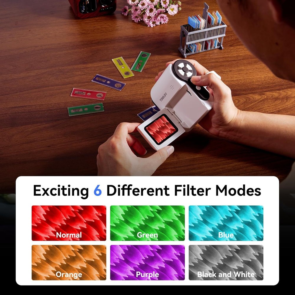 TOMLOV Digital Microscope 100X-1000X Magnification HD USB Coin Microscope Camera