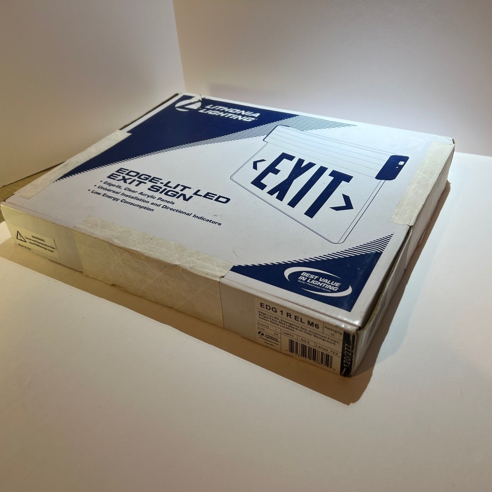 Lithonia Lighting LED Emergency Exit Sign (EDG1RELM6)
