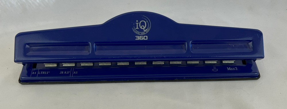 IQ 360 System Desktop Hole Punch Paper Puncher Organizing System Discbound
