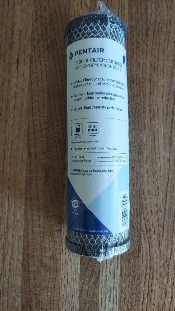 PENTAIR - CFBC 10 FILTER CARTRIDGE W/CARBON BLOCK