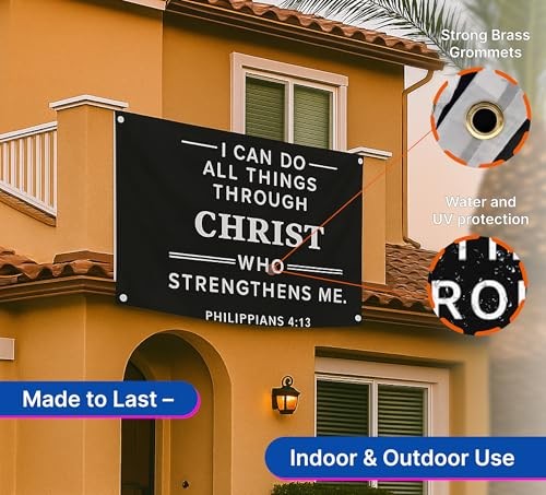 3x5 Ft Religious Christian Polyester Single Sided Flag I Can Do All Things