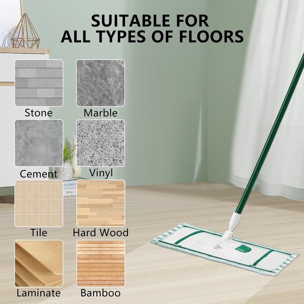 6 Pack Microfiber Mop Refills for Libman Wet Dry Multi-Surface Cleaning