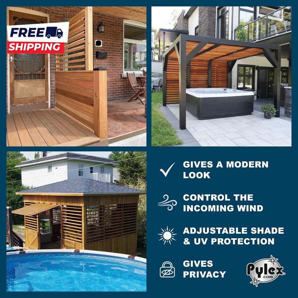 Deck Sunblind System 11060 n Louvers Bracket Shutter Hardware Kit