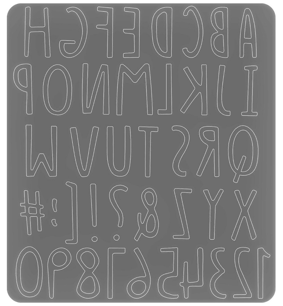 Sizzix Thinlits Hand Drawn Alphabet die #665182 Retail $16.99 by Jenna Rushforth