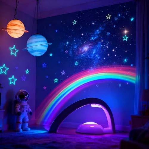 Rainbow Led Lights - USB Power Supply Rainbow Projector Night Light Projector