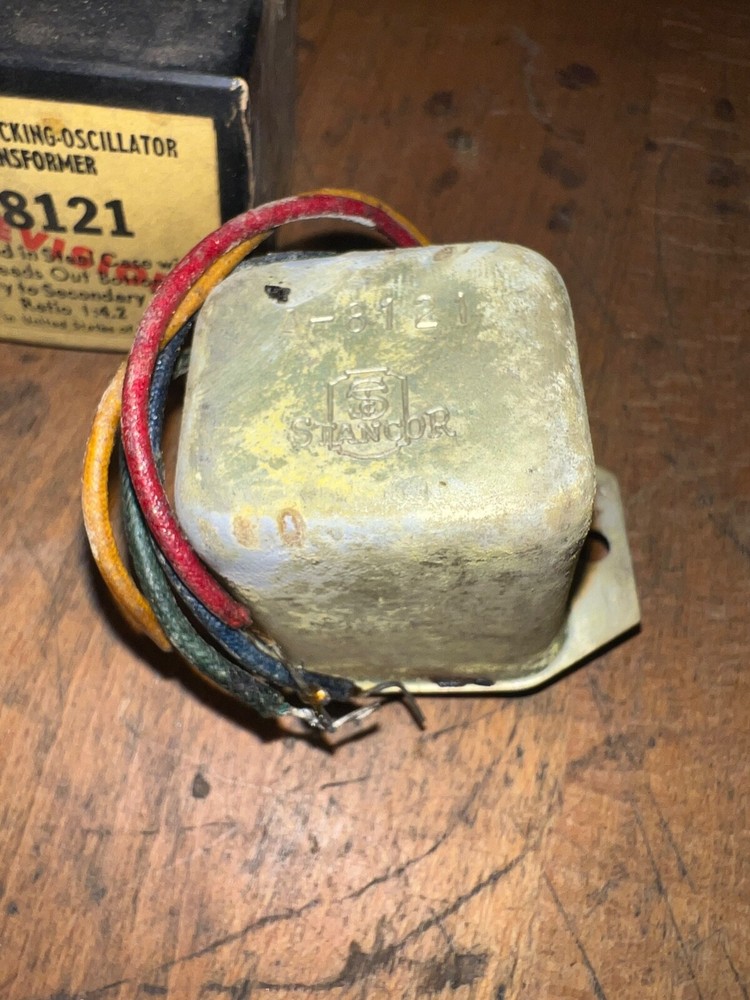 Antique Television NOS Stancor A-8121 vertical blocking oscillator transformer