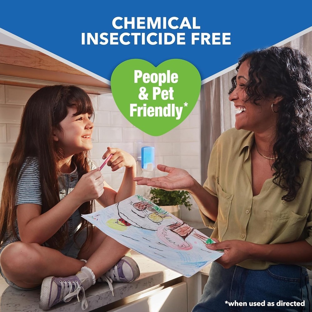 Raid Essentials Flying Insect Light Trap Starter Kit, 1 Device + 1 Refill