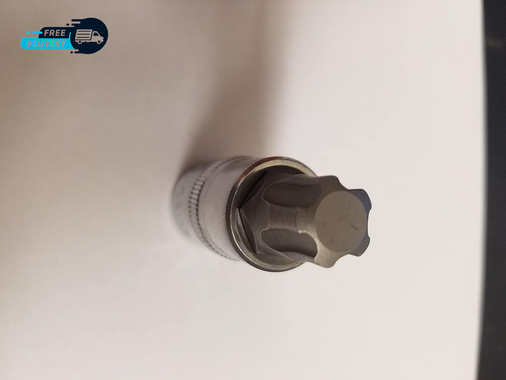 12 Pc 5-Point Star plus Torx Security Bit Socket Set Chrome Vanadium Steel