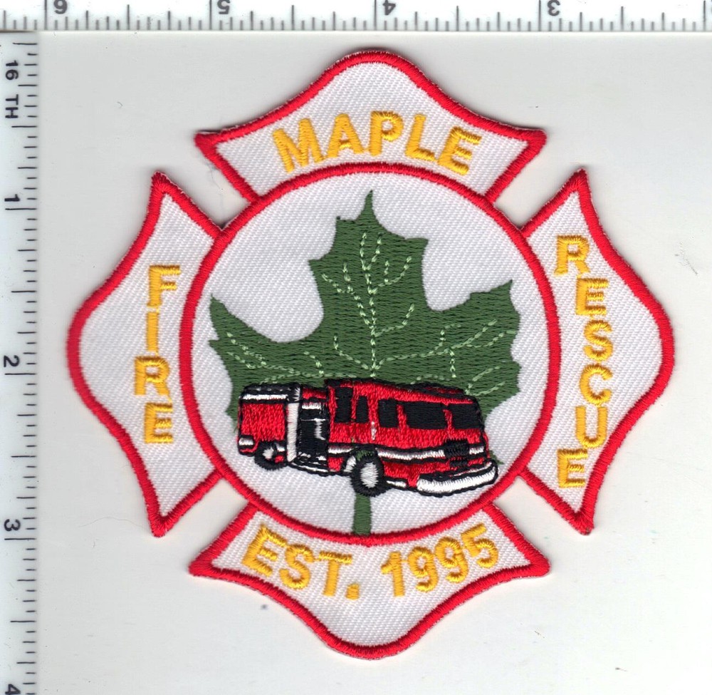 Maple Fire Rescue (Ontario, Canada) Shoulder Patch late 1990's