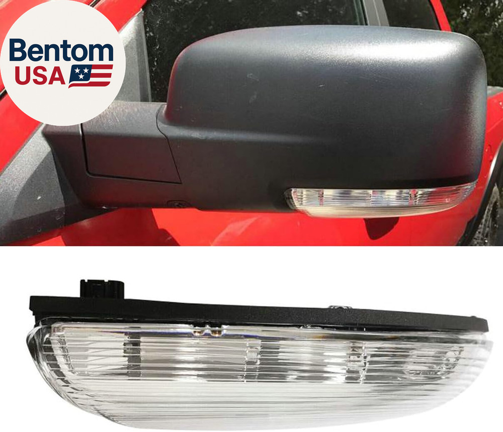 Front Mirror Turn Signal Puddle Light for Dodge Ram 1500 2009-2018,Side Marker L