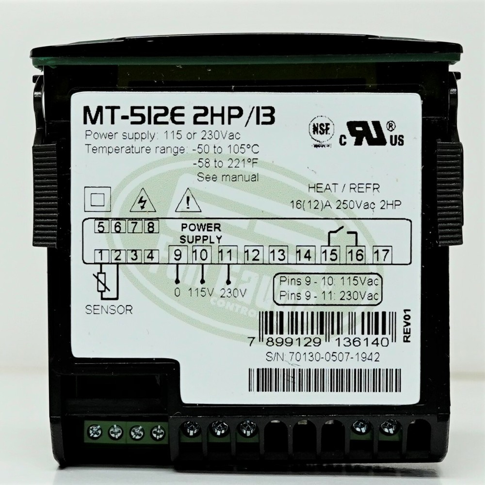 Full Gauge Controls MT-512E 2HP Defrost Refrigeration Controller