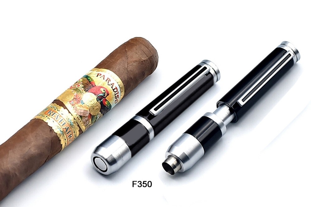Retractable Cigar Punch Puncher + Clip LUBINSKI