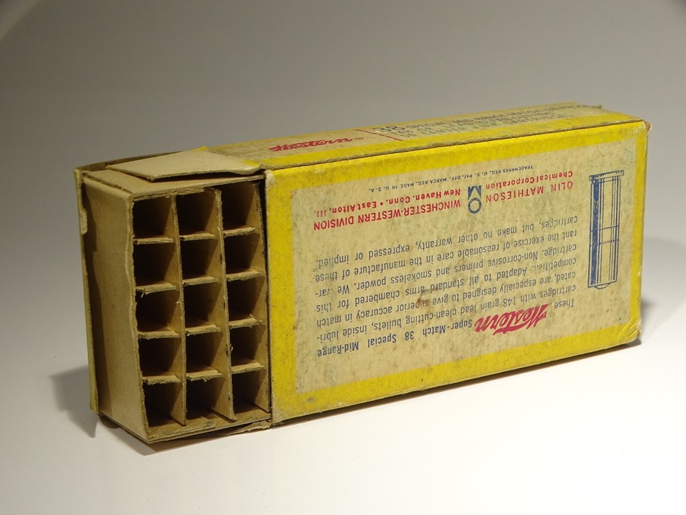 💥Vintage ~ 38 Special ~ Western Super Match ~ Empty Ammo Box 💥