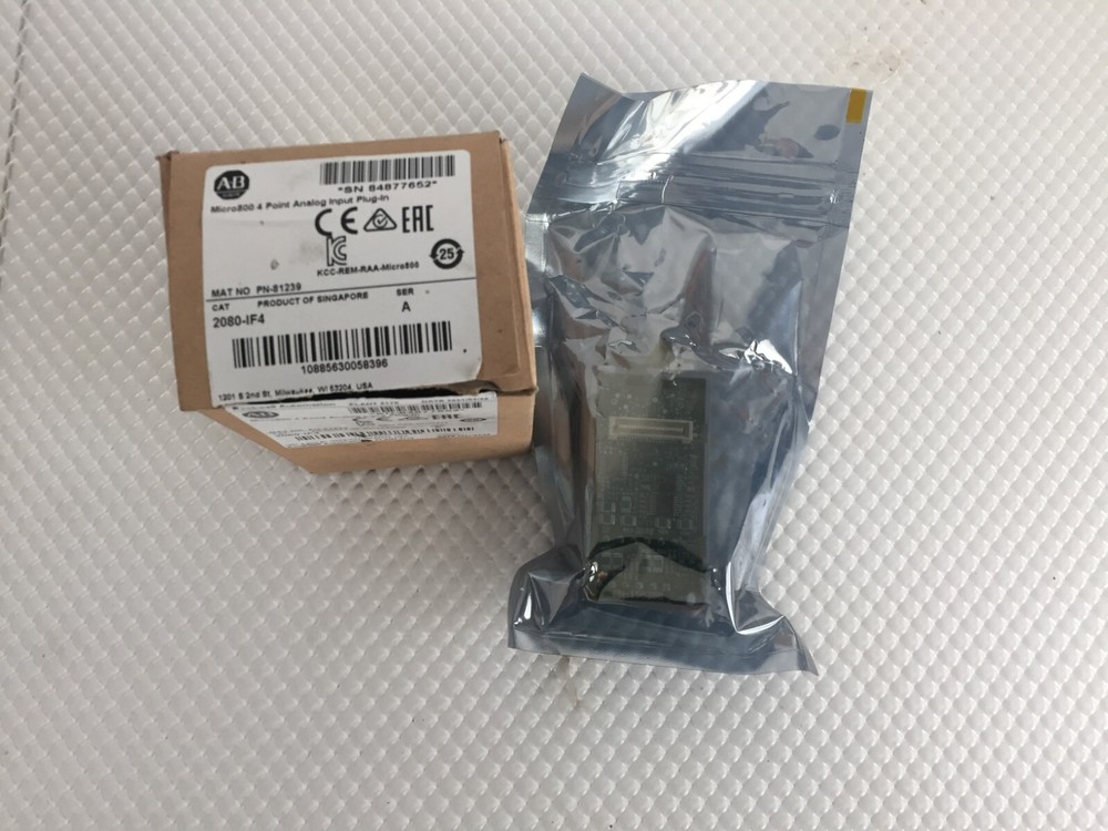 ALLEN BRADLEY 2080I4 MICRO800 4 POINT INPUT PLUG IN..78