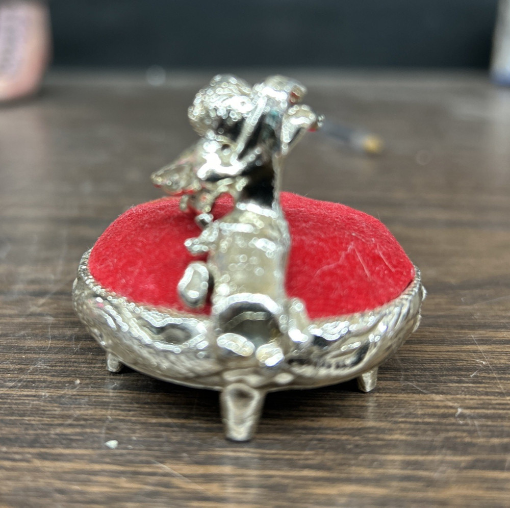 Cherub Pin Cushion Red Velvet