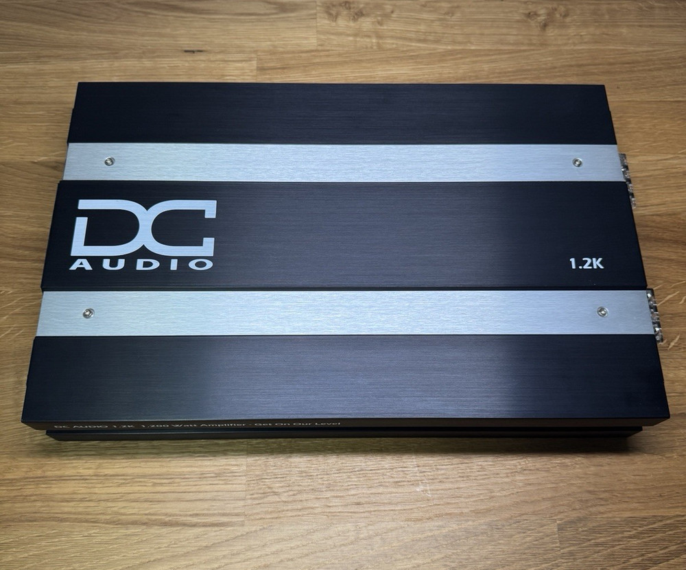 DC Audio 1.2K 1200 Watts RMS At 1 Ohm Mono Amplifier Linkable